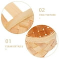 thumbnail image 2 of WEUVEB Firm Handwoven Wooden Baskets Contemporary Design for Decoration 6Pcs, 2 of 8