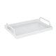thumbnail image 1 of Bandeja de almacenamiento para baño Organizador de bandejas de metal con asas Vhermosa, 1 of 5