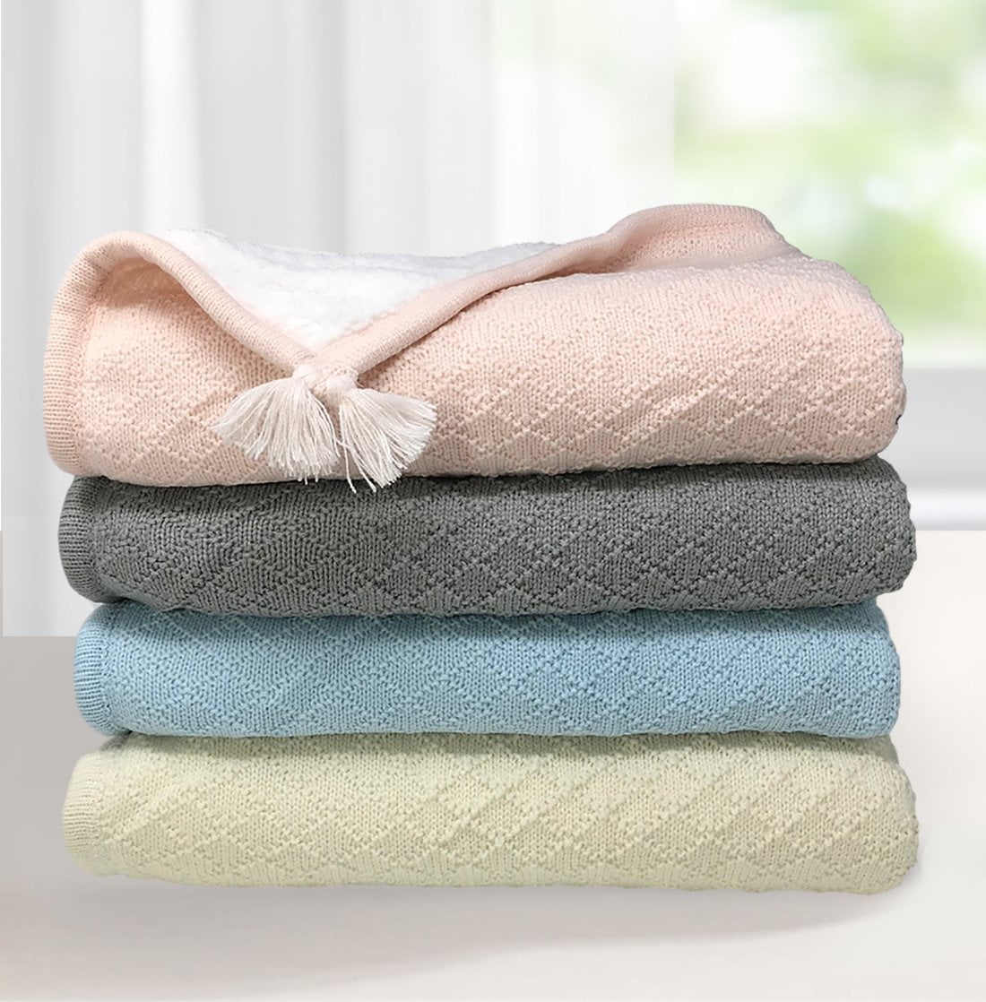 Pottery barn outlet sherpa baby blanket