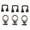 Mix 6, variant on 6Pcs Tie Down Anchoring Set for Holding Bungee Cord Rope Hooks Stainless T Track Mount Tie Down Anchors for Roof Rack