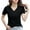 Black1, variant on yillto Womens V Neck Shirts Cotton Short Sleeve Plain Tunic Tops Basic Summer Tshirts Clothes