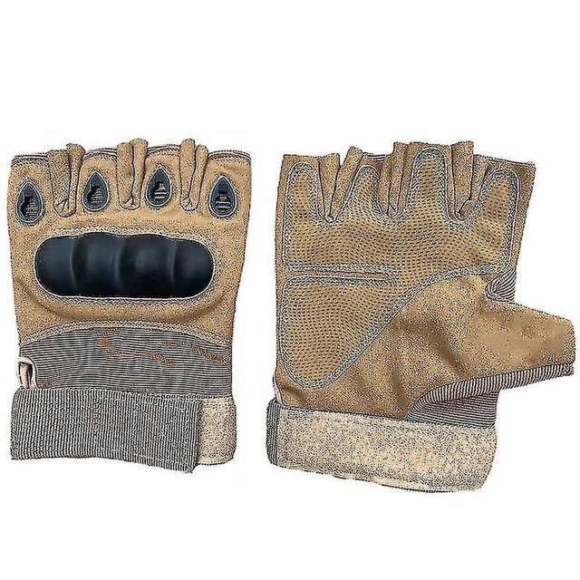 Guantes de medio dedo, guantes de trabajo transpirables, guantes de moto, antideslizantes para caza y senderismo