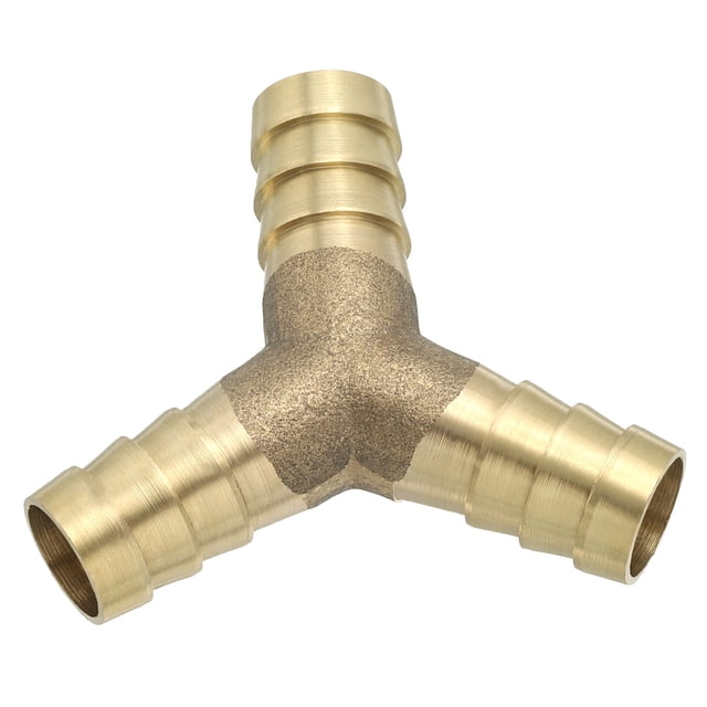 Uxcell Conector de Manguera de Latón de 1/2", Conector en Y, Accesorios de Unión de Metal
