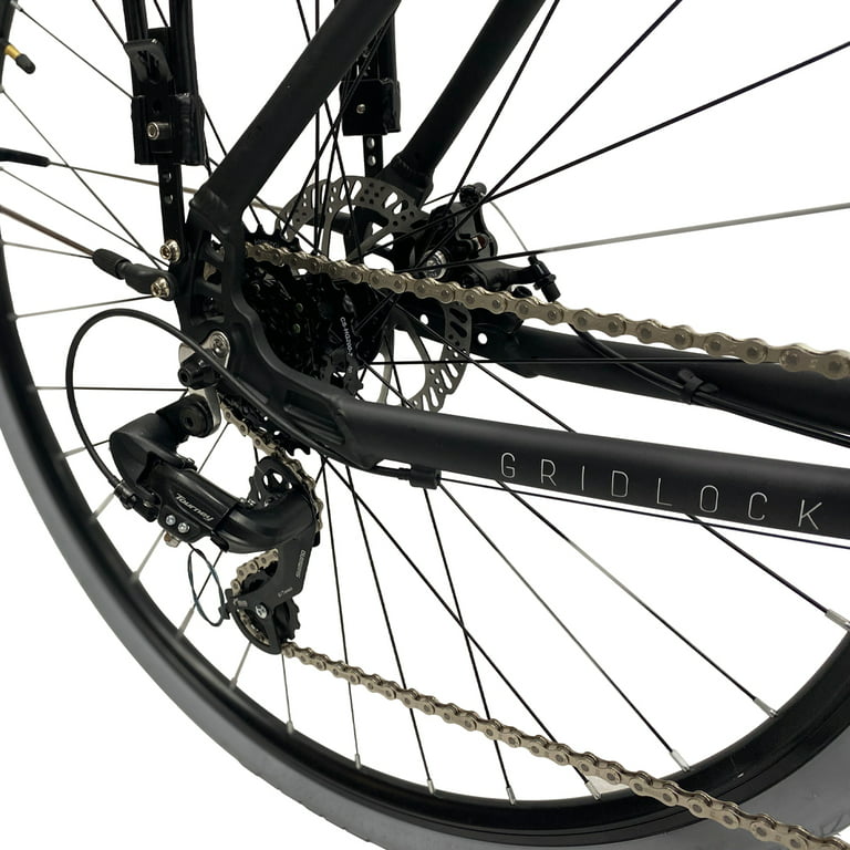 Muddy Fox Gridlock Equipped Urban Bike, 700c, Black, Medium-Large