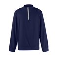 thumbnail image 6 of Hearthz Quarter Zip Pullover Men Long Sleeve Mock Neck Men's Sweatshirt Waffle Knit Casual Polo Half Zip Pullover Mens Fall, 6 of 6