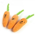 thumbnail image 4 of Promotion Clearance Pet Dog Carrot Shape Chew Toys with Funny Face Pet Dog Cat Teeth Cleaning Training Toys Puppy Soft Plush Squeak Accessories, 4 of 6
