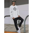 thumbnail image 2 of Celtic Cross Drawing Sweatshirt Men -Image by Shutterstock, Male Large, 2 of 4