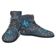 thumbnail image 6 of Wismoutput Airplane Printed High-top Barefoot Shoes Comfortable Lace-Up Casual Shoes for Men and Boys Minimalist Zero Drop Shoes, 6 of 7