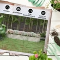 thumbnail image 6 of Outsunny Galvanized Raised Garden Bed Kit, Metal Planter Box with Safety Edging, 76.75" x 24.5" x 11.75", Cream, 6 of 9