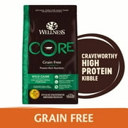 Wellness CORE Natural Grain Free Dry Dog Food, Wild Game Duck, Turkey, Boar & Rabbit, 26-Pound Bag
