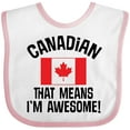 thumbnail image 3 of Inktastic Canada Flag Awesome Canadian Boys or Girls Baby Bib, 3 of 4