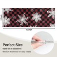 thumbnail image 5 of Red and Black Checkered Christmas Snowflake Pattern Kitchen Rug Mat,Kitchen Runner Rugs Non Skid Washable,Decorative Kitchen Floor Mats for Kitchen,Sink,Laundry,17"X47", 5 of 5