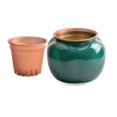 thumbnail image 2 of AMERTEER Flower Pot Dual Layer Shatterproof Plastic Decorative Plant Flower Pot with Water Container for Home Red 1 Set, 2 of 13