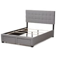 thumbnail image 5 of Baxton Studio Tibault Modern and Contemporary Grey Fabric Upholstered Queen Size Storage Bed, 5 of 10