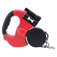 thumbnail image 1 of Correa retráctil de dos perros, cuerda de perro doble con luz led, agarre ergonómico para perros pequeños medios, 1 of 7