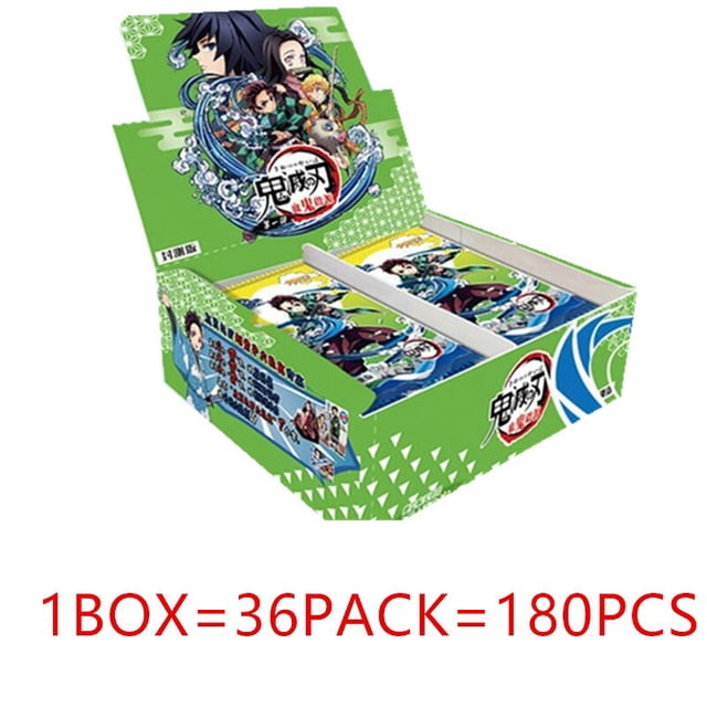 Demon Slayer juego de cartas de Kimetsu No Yaiba TCG, figura de acción de Anime, mesa familiar, caja de colección, juguetes para niños, regalo Fivean unisex