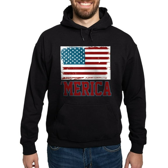 CafePress - Merica American America Sweatshirt - Pullover Hoodie, Classic, Comfortable Hooded Sweatshirt