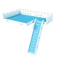 thumbnail image 1 of 1 set Hamster Escalada Escalera Toy Escalera Mascota Hamster Juega (Blanco, Sky-Blue), 1 of 6