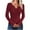 Red Sweaters, variant on Htigea Fall Sweater for Women Notch V Neck Pullover Slim Fit Long Sleeve Winter Base Layer Shirts Solid Soft Cozy Tops Black S