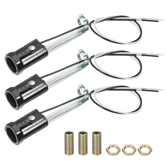 Uxcell Candelabra Base Lamp Holder Light Socket, 3pcs UL Listed Keyless E12 Bulb Socket, 3.1"