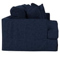 thumbnail image 5 of Sunset Trading Newport 94" Fabric Slipcovered Recessed Fin Arm Sofa in Navy, 5 of 5