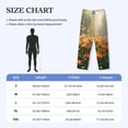 thumbnail image 4 of Sigee Butterflies In Flower Field print Men's Pajama Pants Lounge Sleep Bottoms with Elastic Waistband and Pockets-Large, 4 of 6