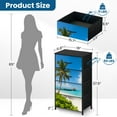 thumbnail image 3 of Dresser for Bedroom with 4 Storage Drawers Paradise beach tropical island Dressers Chest of Drawers Steel Framed Fabric Closet Organizers for Entryway, 3 of 7