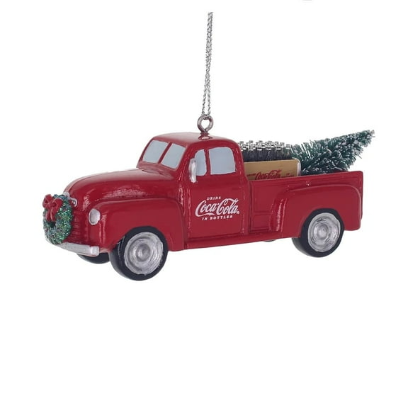Kurt Adler Mini Coca-Cola Truck Ornament, 1.3 Inches Tall, Holiday Decoration