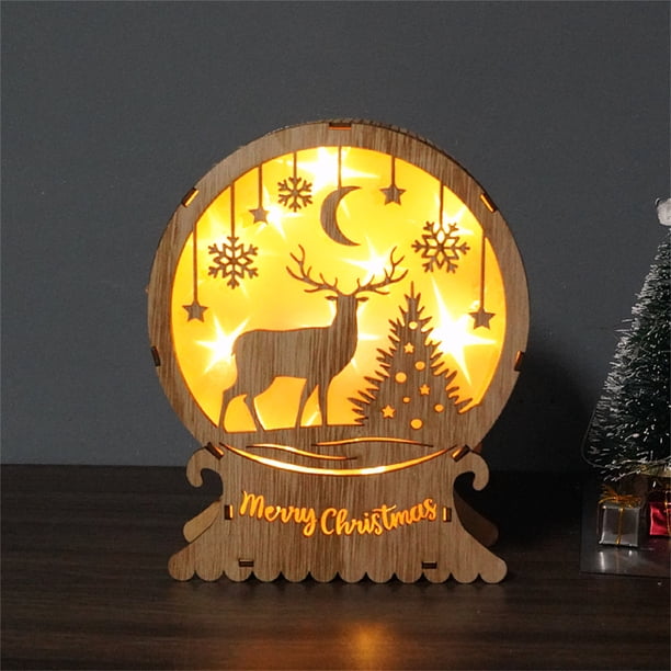 onlyliua ¡ ¡Descuentos de Temporada! Adornos Navideños con Luz Led para Decoración de Árbol de Navidad En Bar Del Hotel o Chalet