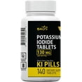 Potassium Iodide Radiation Tablets 130 mg (2 Pack) (280 Tablets) EXP