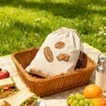 thumbnail image 2 of Bread Bags for Homemade Bread,Reusable Linen Bread Bag with Drawstring,Packaging Pouch for Food Storage, 2 of 6