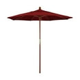 thumbnail image 7 of California Umbrella 7.5 Ft. Octagonal Hardwood Patio Umbrella W/ Push Lift & Hardwood Ribs - Olefin Red Canopy, 7 of 7