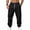 01-Black, variant on Dnhxils Mens Sweatpants Cargo Joggers with Pockets Elastic Drawstring Waist Casual Baggy Athletic Track Pants