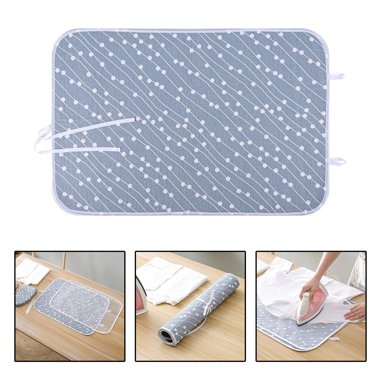 WellieSTR 10PCS Ironing Mat, Portable Travel Ironing Pad,Isolate Heat Pad  Cover Mesh for Washer,Dryer,Table Top,Countertop,Ironing Board for Small