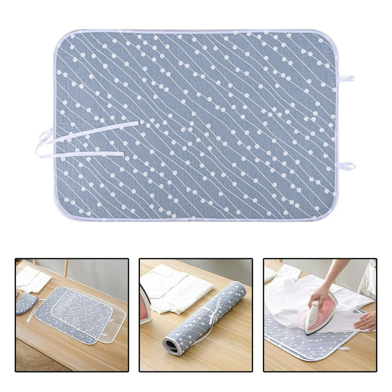 Compact Ironing Mat Folding Ironing Blanket Heat Pad Cover for Ironing  Board L