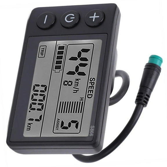 APPLAYERR Bike Speedometer for Electric Scooters Easy Operation Key Functions Lightweight Compact LCD Display for Cycling Fitness Enthusiasts