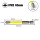 thumbnail image 1 of Broca de destornillador de Cruz ranurada especial magnética para electricista FPH2, herramientas manuales de interruptor de enchufe, 65mm, 110mm, 1 of 4