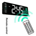 thumbnail image 4 of Led Digital Wall Clock Remote Control Temp Date Display Memory Wall-Mounted Electronic Alarms Clocks, 4 of 10