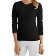 thumbnail image 6 of Peaches Uniforms Women's Long Sleeve Underscrub Medium Pacific, 6 of 21