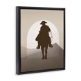 thumbnail image 3 of Stupell Industries Modern Cowboy & Desert Dunes Black Floating Frame Canvas Art, 17 x 21, by Karen Smith, 3 of 8
