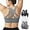 Black/White/Solar Grey, variant on Support Sports Bras for Women: Padded Adjustable Crossback Full Coverage Bralette for Gym Dance - for C-DDD Large Bust