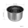 thumbnail image 7 of Homoyoyo Non Stick Stainless Steel Inner Pot for Rice Cooker Slow Cooking and Steaming, 7 of 7