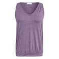 thumbnail image 4 of Women's Sleeveless V Neck Tank Tops Summer Tops Trendy 2024 Causal Cute Loose Fit Workout Athletic Yoga Shirts, 4 of 7