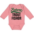 thumbnail image 3 of Inktastic Fishing Future Trout Fisher Boys or Girls Long Sleeve Baby Bodysuit, 3 of 5