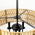 thumbnail image 2 of Briignite Boho-Chic 5-Light Rattan Chandelier – Hand-Woven Wicker Pendant for Modern Farmhouse Dining, Living Room, Kitchen Island, and Bedroom, 2 of 7