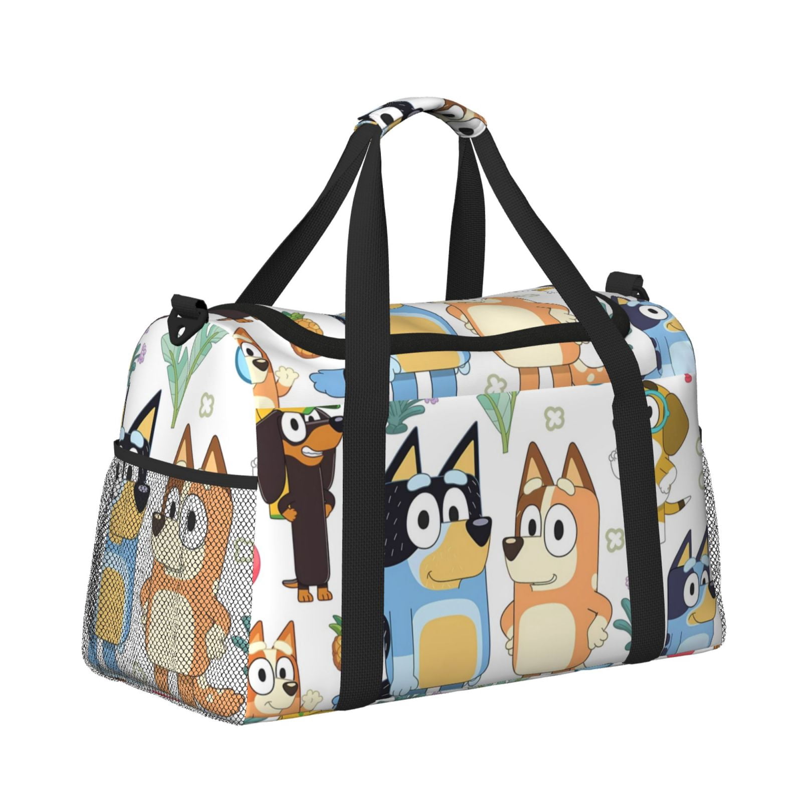 Silaia Bluey Print Travel Duffle Bag,Weekender Bag Carry On Tote Bags,Sport Gym Bag, Hospital Bag for Labor and Delivery, Overnight Bag Luggage Bag