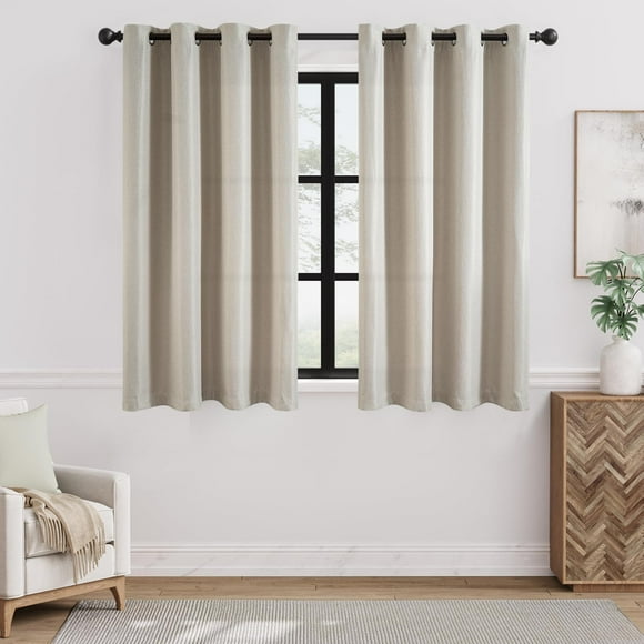 Inch long blackout curtains curtain fabric linen textured curtains