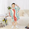 thumbnail image 6 of FORMRS Wearable Blanket Hoodie with Sleeves for Kids Cozy Flannel Sweatshirt, Light Blue Pattern, 6 of 7