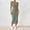 Green, variant on Tqcoqu Women's Square Neck Ribbed Knit Midi Dress Side Slit Bodycon Casual Dress,Wine,Women's XS-XXL