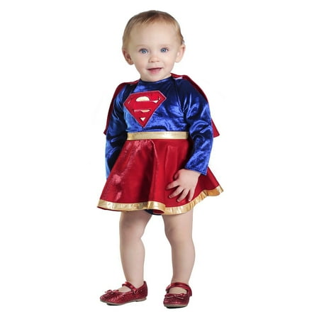 Supergirl Dress and Diaper Cover Baby Infant Costume - Baby